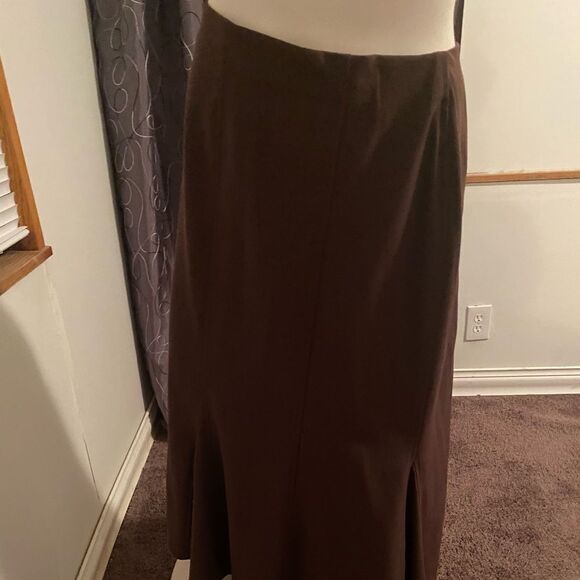 Ashley Stewart Brown Fit and Flare skirt, size 18 - Picture 1 of 4